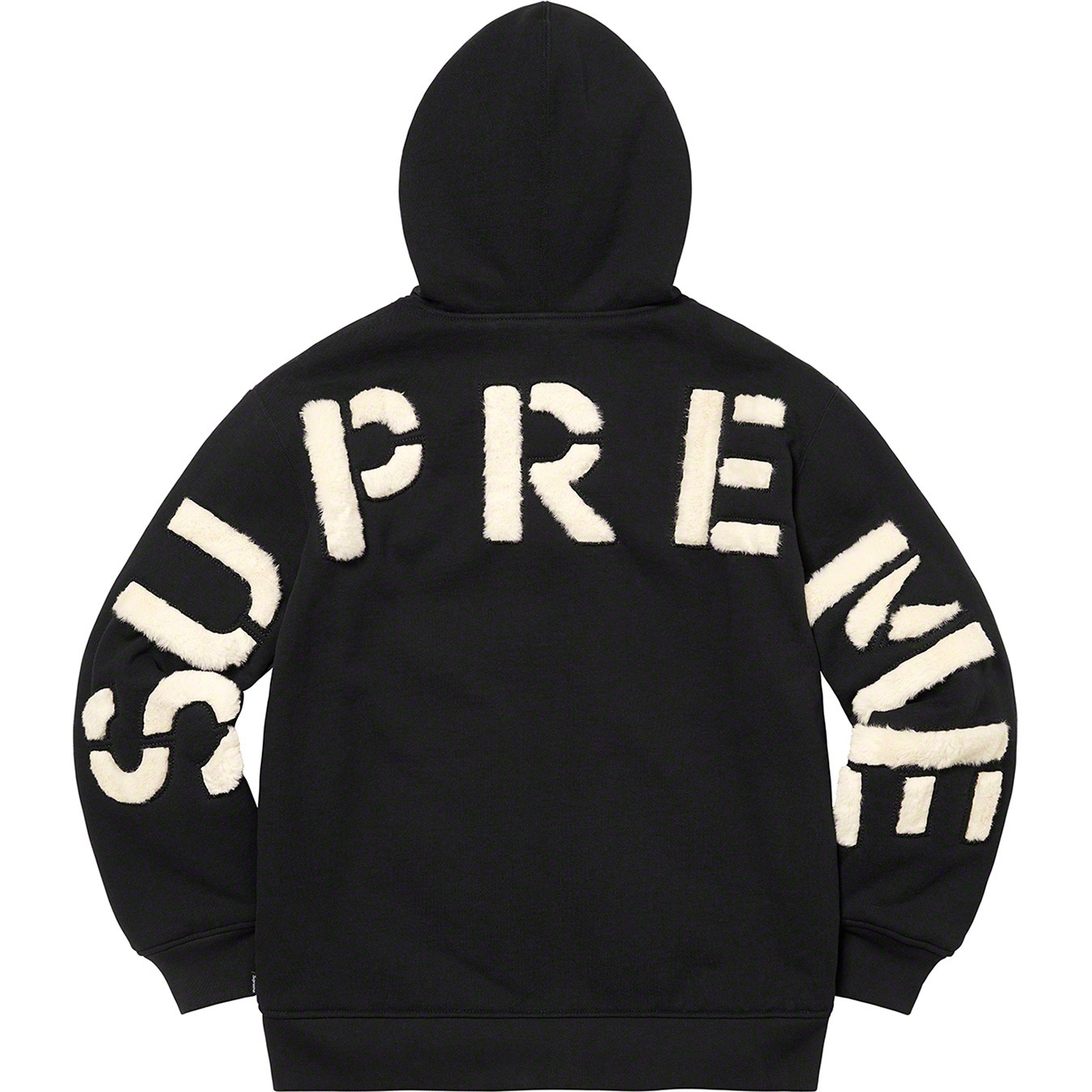 Faux Fur Lined Zip Up Hooded Sweatshirt view 18